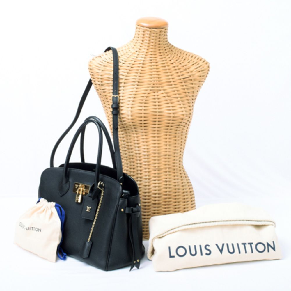 Louis Vuitton Mira MM 2 Way Bag Shoulder Calf Leather Noir Black